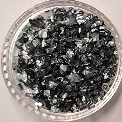 Glas-Chips eisen