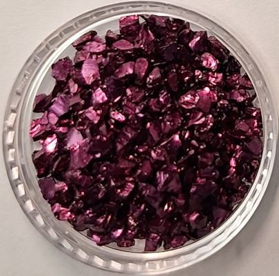 Glas-Chips extrem dunkelpink