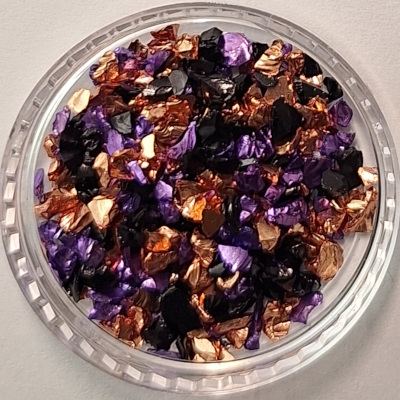 Glas-Chips bunte Mischung in Halloween-Farben