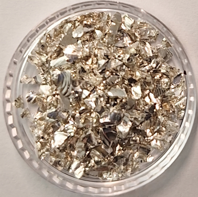 Glas-Chips silber